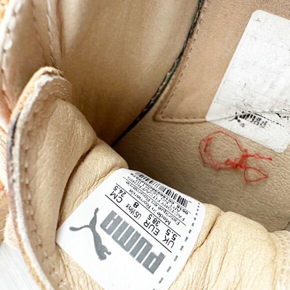 Puma & Rihanna Fenty Suede Camo Creepers Platform Sneakers Shoes Orange Size 8 - Picture 6 of 9